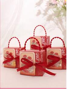 10/20pcs Wedding Candy Boxes, New Arrival Fresh Style Elegant Candy Boxes, Creative Wedding Candy Packaging Gift Boxes - View 7