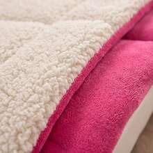 Sherpa Comforter, Blanket, And Comforter, Queen Size, Thick, Various Colors - Hot Pink - View 3