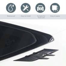 2 PCS 3D Car Fender Side Ven R Trim 10" * 2.6" TPU Carbon Fir Sport Style Eadlig Eyew Edge Cover Decals Universal  Most Cars Carbon Fir - Sợi carbon - Xem 7