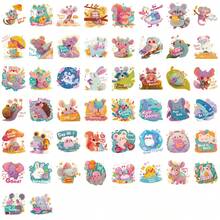 50pcs Dopamine-Enhancing Cartoon Animal Stickers, Creative Graffiti Stickers, Office Supplies, Mobile Phone And Computer Stickers, High-Value, Durable, Exquisite, Cool Stickers, Fun, Classic, Colorful Cartoon Designs, Gift Decorations, Phone Case Decoration Stickers, Reusable, Colorful Cartoon Designs, Suitable For Water Bottles, Skateboards, Mobile Phones, Etc., Perfect For School Supplies And A Top Choice For Holiday Gifts. - 50pcs - View 11