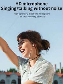 有线入耳式耳机，带麦克风和遥控器，Type-C接口，通话清晰，兼容和3.5mm接口智能手机 - 查看 3