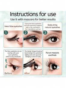 AXH Rizador de pestañas recargable y con calefacción, con forma duradera, regalo ideal para mujeres - Multicolor - Ver 6