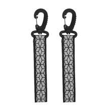 Reflective Strap Pendant Keychain For Outdoor Camping, Night Running, Cycling Backpack, Lightweight Glow Keychains, 2 Pcs. GSBJ - A - View 9