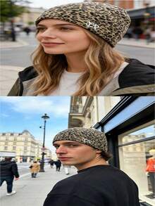 Y2K 时尚刺绣针织帽，男女通用运动户外跑步帽 - 透气弹力，时尚休闲 - 字元款 - 查看 19