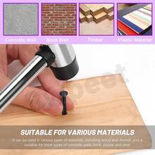 300Pcs 5 Sizes 3/4\ 1-1/4\ 1-3/5\ 2\ 2-3/8\ Black Hardware Nails Assortment Kit,Steel Nail, Galvanized Nails, Small Nails, Finishing Nails, Wall Nails, Wood Nails, Nails For Concrete Brick - 黑色的 - 查看 6