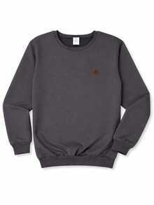 Premium Fleece-Lined Boys' Sweatshirt: Warm, Stylish, And Comfortable! (Sizes 4 To 14) - 灰色 - 查看 5