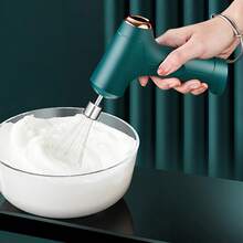 Electric Milk Frother & Egg Beater, Mini Handheld Milk Foamer & Mixer For Home Use, Suitable For Whipping Egg Whites And Cream - Multicolor - View 5