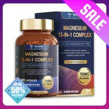 Selling Fast! 12-In-1 Magnesium Complex 700mgSupplement With Glycinate Citrate Malate. Women's Health. - 1 Bottle - View 1