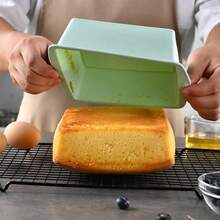 3pcs Silicone Baking Set - Round & Square Cake Molds, Non-Stick Bread Molds Suitable For Pizza, Heat Resistant & Easy To Clean - Holiday Baking Tool Set - Multicolor - View 4