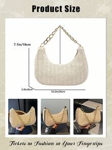Bolso de Hombro/Axila para Mujer, Casual, Minimalista, Espacioso, Ligero y Versátil - Multicolor 12 - Ver 5