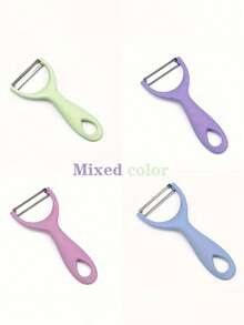 2/3件套不锈钢果蔬削皮器 - 多功能厨房必备，适用于土豆、苹果、黄瓜及所有新鲜农产品 - 彩色 - 查看 2