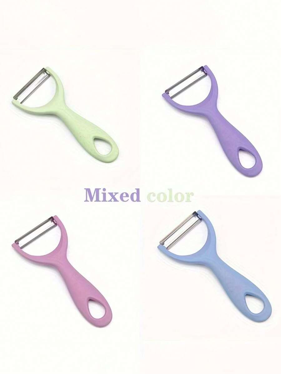 2/3件套不锈钢果蔬削皮器 - 多功能厨房必备，适用于土豆、苹果、黄瓜及所有新鲜农产品