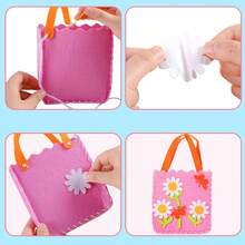 1set DIY Sewing Kit, Handbag Craft, Safety Needle & Felt Fabric, No Power Needed, Perfect For Birthday All Occasions - Multicolor - View 7