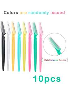 Eye Brow Epilation Hair Removal Cutters Safety Knife Makeup Scraper Eyebrow Trimmer Blade Women Face Shaver Portable - A - View 12