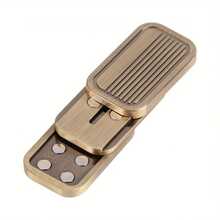 Brushed Metal 3 Layer Fidget Slider Push Card – Tactile EDC Fidget Toy For Stress Relief, Anxiety Calming, Sensory Play & Boredom Buster, Great For Travel, Office & Study Sessions For Teens & Adults - Multicolor - View 3
