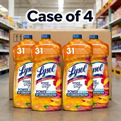 2X Concentrated Multi-Surface Cleaner, Mango & Hibiscus Scent,Infused With A Bright, Tropical Mango & Hibiscus Scent, It Leaves Your Home Smelling Fresh And Inviting All Day.