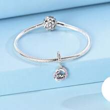 Hapour Heart Charms Pendant Fits Original Bracelet Necklace 925 Silver Fine Beads DIY Jewelry Gift For Lover - BKSC508 - View 3