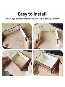 1pc Euro/Dollar Version Wooden Money Box With Digit Checking Function, Money Box With Savings Goal, Money Box With Counter, Piggy Bank With Savings Goal - View 3