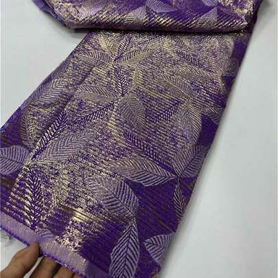 2026 Latest High-Quality Nigerian White Mesh Lace Fabric, Organza Embroidered Gipure Party Wedding Christmas Jacquard Fabric, 1 Yard/5 Yards