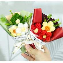 1-3pcs Mini Artificial Flowers With Gift Bag, Suitable For Valentine's Day, Mother's Day Bouquets And Small Gifts - Multicolor - View 7