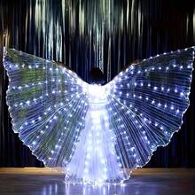 Alas de mariposa luminosas LED multicolor, alas transparentes luminosas de moda para fiestas, festivales, disfraces de actuaciones en el escenario - Ver 7