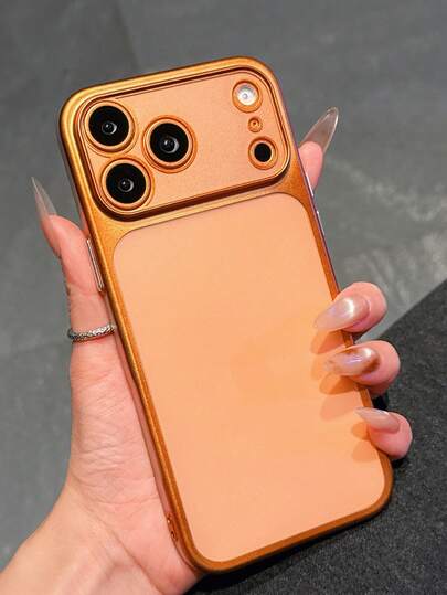 Ultra-Thin Matte Shell Phone Case Suitable For IPhone 17 Pro Max, New 17 Electroplated Matte Precise Hole Camera Lens 15 Pro Max Full Coverage Anti-Fall Protective Case, Air, Women