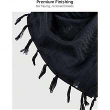 - Military Shemagh Tactical Desert Keffiyeh Scarf For Neck And Head, Arabic Scarf With Tassel 43 X 43 Inches, 43370235 - 藍色 - 查看 5
