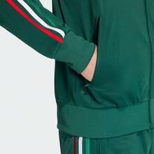 Adidas Originals Áo khoác nam FIREBIRD TT dệt kim có mũ KD3845 - màu xanh lá - Xem 5