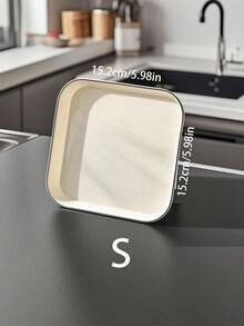 1个长方形托盘，优雅奢华家居用品，ins风奶白色面包/零食盛盘 - 奶油白 - 查看 11