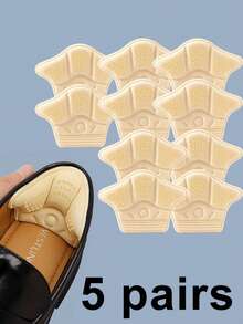 5 pares de plantillas autoadhesivas gruesas y transpirables, diseño ajustable para zapatos deportivos y casuales, proporcionan un excelente acolchado y soporte, también adecuadas como regalos para damas de honor o decoración del hogar, excelentes para el dormitorio, viajes u oficina, versátiles - Multicolor - Ver 14