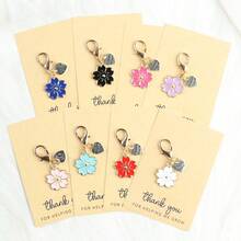 8个精美樱花钥匙扣，附赠“谢谢”字样和感谢卡，是节日、生日、派对、婚礼、毕业典礼、教师节、母亲节、父亲节的完美礼物。 - 彩色 - 查看 3