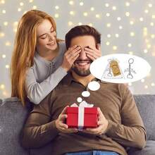 8/5/1创意飞机造型开瓶器钥匙扣套装，包含一个简易开瓶器、一个礼品袋和一张感谢卡，非常适合赠送给家人朋友、婚礼祝福等。 - 查看 5