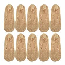 1/5/10双装 女士春夏时尚菱形薄蕾丝防滑不脱落吸汗透气隐形袜 - 彩色 - 查看 16