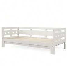 Daybed, Extendable Bed, Solid Pine, With Second Sleeping Option And Slatted Base, Heart-Shaped Bed, White - 90*190cm - View 12