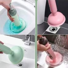 1pc Toilet Plunger Plunger Drain, Unclog Toilet Plunger, Suction Toilet Bowl Suction Clog - A - View 4