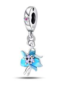 925纯银童话主题串珠，珐琅花仙子/高跟鞋/月亮吊坠，适合欧洲手链DIY饰品，送给女性、女孩、音乐节的礼物 - 彩色 - 查看 19