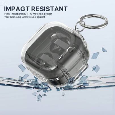 适用于三星 Buds 4 / Buds 4 Pro 无线耳机的星空时尚保护套，柔软硅胶蓝牙耳机套