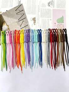 10/20根彩色尼龙绳DIY手工编织套装 | 线圈钥匙扣和背包挂件编织材料 | 手工饰品材料 | 完美的情人节礼物 - 彩色尼龍繩 - 查看 15