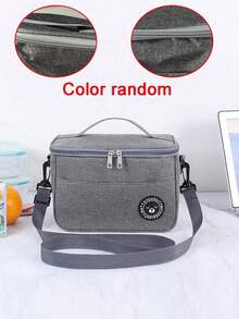 Capacity Hand-Held With Shoulder Strap Insulated Bag, Lunch Box Bag, Student Thickened Waterproof Lunch Bag - Multicolor - View 11