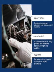 Jakehoe Metal Casting Glue, Casting Glue AB Adhesive Repair Agent, Waterproof Metal Sealant For Stainless Steel, Copper, Aluminum - A - View 7