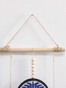 1件波西米亚风邪眼挂毯，手工刺绣恶魔之眼流苏墙饰，独特的波西米亚家居装饰，神秘房间装饰，客厅卧室波西米亚风墙挂，送给女性的灵性礼物，波西米亚风棕榈树和圆形眼睛墙挂，适用于客厅、卧室、冥想空间、婚礼派对、节日活动背景 - 彩色 - 查看 9