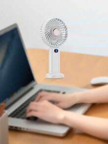Ventilador portátil 3 em 1 de 1200mAh, ventilador de resfriamento para ambientes externos, ventilador portátil silencioso, ventilador portátil recarregável, 5 velocidades de vento, indicador de bateria em tempo real, ventilador dobrável recarregável via USB, ventilador pessoal silencioso - Multicolorido - Ver 7