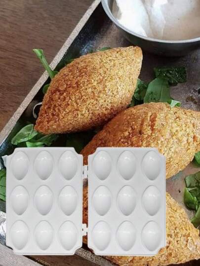 1pc Multi-Function Meatball Maker 8-Hole Meat Patty Mold, Kitchen Food Processing Tool For Making Stuffing, Meatballs, Meat Patties, Dessert Decoration, Practical Gift Suitable For Ramadan And Eid Al-Fitr, One-Click Forming, Time And Effort Saving, Meatball Mold, Dessert Decoration Mold