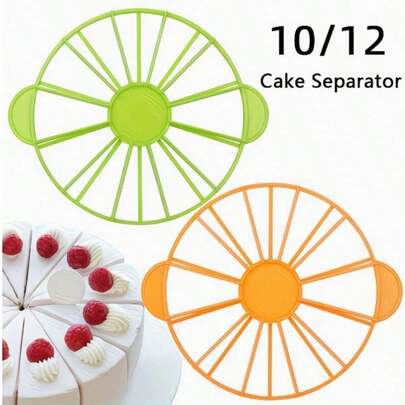 1pc Round Cake Slicer, Can Be Divided Into 10/12 Or 14/16 Slices, Suitable For Cutting Bread, Cheese, Suitable For Home And Restaurant Use, Also Can Be Used As Mother's Day Gift