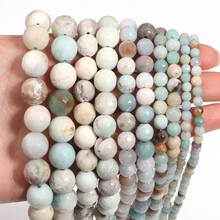 1 chuỗi hạt đá tự nhiên Amazonite, hạt đá tròn, hạt đá khối lập phương, hạt đá rời thời trang dùng để làm trang sức DIY, vòng tay, vòng cổ, bông tai. - alexandrite - Xem 3