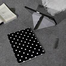 A Sleek Minimalist Black-And-White Polka-Dot 3+Y Multi-Fold Flat-Screen Protector, Compatible With  10/11,  A16,13-Inch Air, 11-Inch Pro (2020/2021/10th Generation), And 11-Inch Soft Edge Air. Featuring A Built-In Pencil Slot, This Lightweight Yet Durable Case Includes An Adjustable Stand And Automatic Sleep/Wake Functionality.Perfect As A Back-To-School Or Easter Gift, Suitable For Both Men And Women. - 黑色 - 查看 6