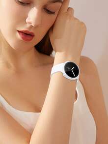手錶錶帶 + 手錶錶殼套組，相容於 Galaxy Watch 8 40mm 與 44mm。柔軟舒適休閒運動矽膠錶帶，防震防刮硬 PC 錶殼與鋼化玻璃螢幕保護膜二合一錶殼。易於佩戴，觸控靈敏。適合男女款智慧手錶錶帶與錶殼。 - 白色 - 查看 11