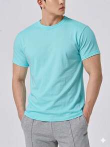 Men T-Shirts & Tanks - Mint Green - View 2