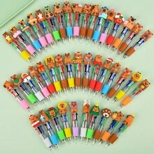 8pcs/4pcs Multi-Color Mini Ballpoint Pens, 4-In-1 Sports Party Pen Set, Fun Combination Colored Pens, Dolphin Shaped 4-Color Erasable Ballpoint Pens, Portable Multi-Color Dolphin Shaped Ballpoint Pens, Suitable For Back To School Gifts (Random Style) - Multicolor - View 5