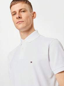 Polo Tommy Hilfiger Homme Blanc Regular Fit Manches Courtes - Branco - View 3